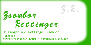zsombor rettinger business card